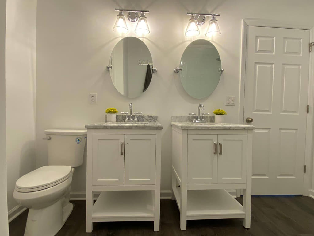 Mezzanine Master Bathroom in Raleigh NC.